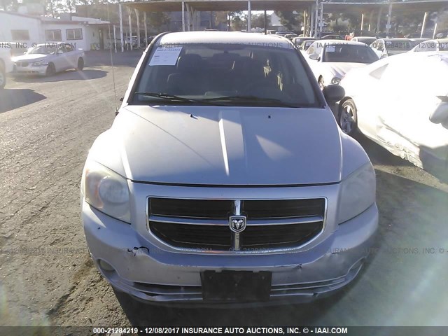 1B3HB48BX7D564057 - 2007 DODGE CALIBER SXT SILVER photo 6