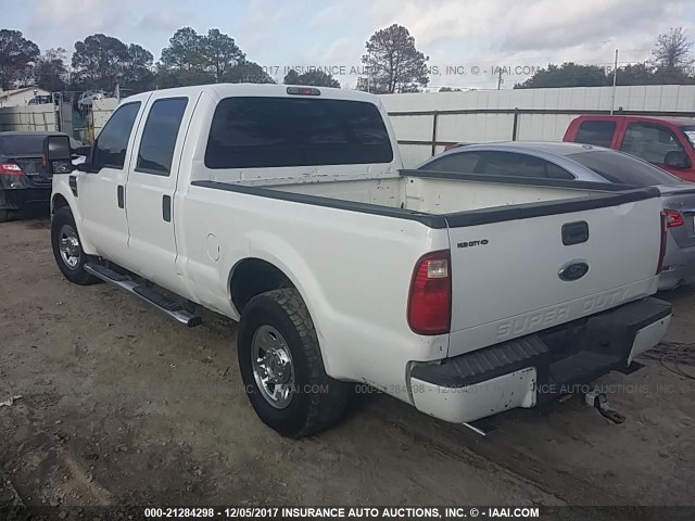 1FTSW20519EA68290 - 2009 FORD F250 SUPER DUTY WHITE photo 3