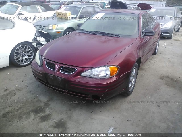 1G2NF52T31M658581 - 2001 PONTIAC GRAND AM SE1 MAROON photo 6