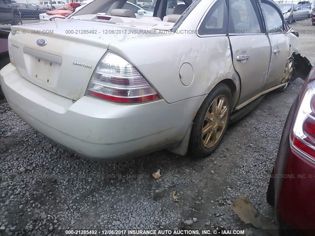 1FAHP25W18G134094 - 2008 FORD TAURUS LIMITED GRAY photo 4