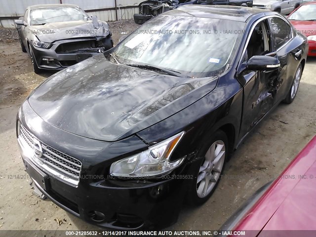 1N4AA5AP9AC867929 - 2010 NISSAN MAXIMA S/SV BLACK photo 2