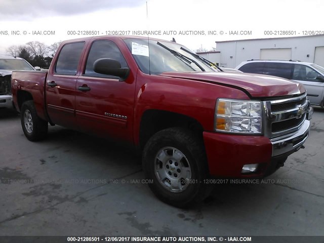 3GCPKSE35BG133763 - 2011 CHEVROLET SILVERADO K1500 LT RED photo 1