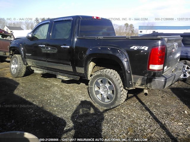 3GTP2VE33BG307606 - 2011 GMC SIERRA K1500 SLE BLACK photo 3