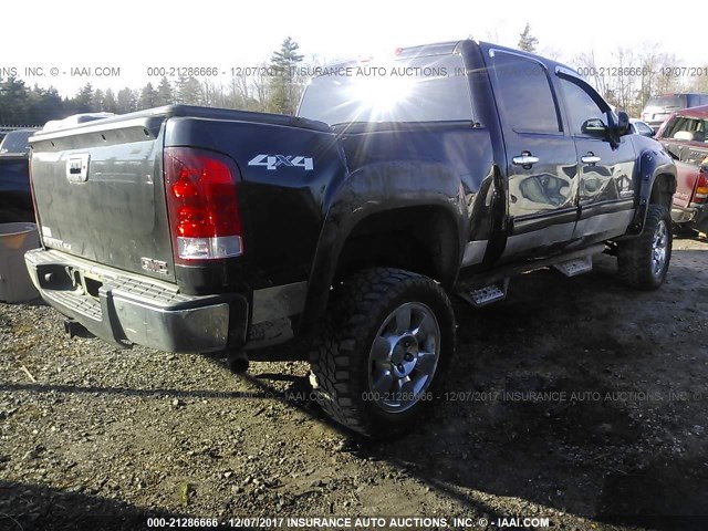 3GTP2VE33BG307606 - 2011 GMC SIERRA K1500 SLE BLACK photo 4