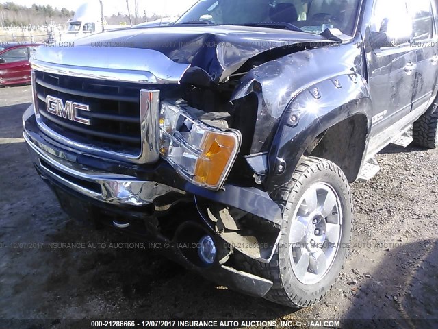 3GTP2VE33BG307606 - 2011 GMC SIERRA K1500 SLE BLACK photo 6