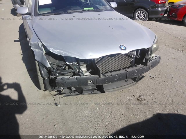 WBANA53525B862989 - 2005 BMW 525 I SILVER photo 6