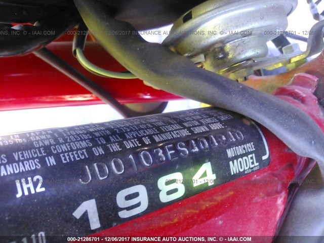 JH2JD0103ES404940 - 1984 HONDA CT110  RED photo 10