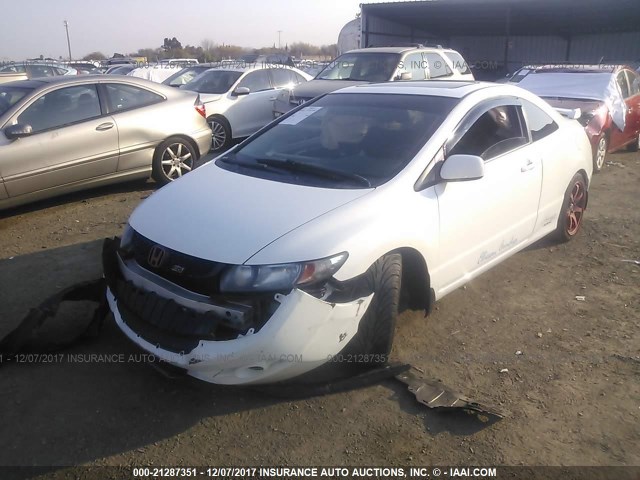 2HGFG2A50BH700726 - 2011 HONDA CIVIC SI WHITE photo 2