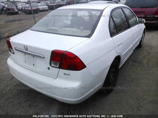 2HGES26813H568347 - 2003 HONDA CIVIC EX WHITE photo 4