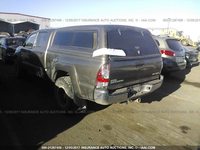 3TMMU4FN6FM080149 - 2015 TOYOTA TACOMA DOUBLE CAB LONG BED BROWN photo 3