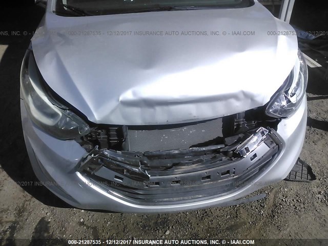 KMHDH6AH3EU029442 - 2014 HYUNDAI ELANTRA COUPE GS/SE SILVER photo 6