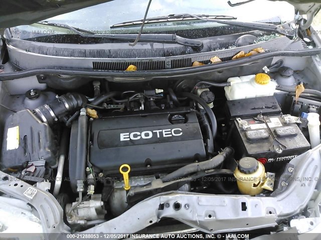 KL1TD5DE6BB134644 - 2011 CHEVROLET AVEO LS/LT 灰色 照片 10