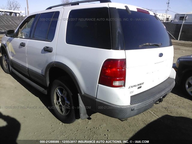 1FMZU73K83ZA23944 - 2003 FORD EXPLORER XLT/XLT SPORT/NBX 白色 照片 3