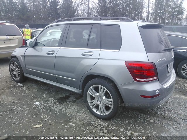 WDCGG8JB6EG322207 - 2014 MERCEDES-BENZ GLK 350 4MATIC GRAY photo 3