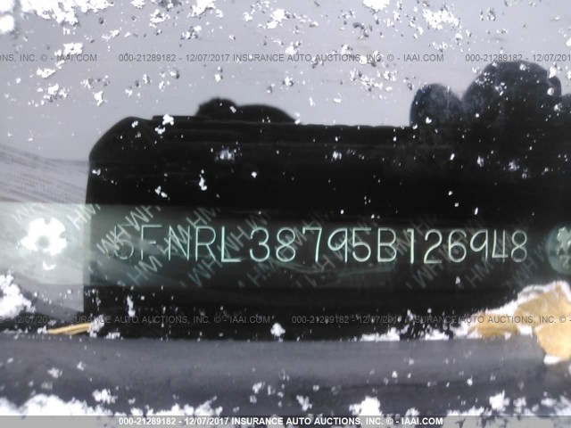 5FNRL38795B126948 - 2005 HONDA ODYSSEY EXL ლურჯი ფოტო 9