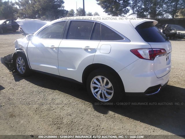 5J8TB3H31GL018461 - 2016 ACURA RDX WHITE photo 3