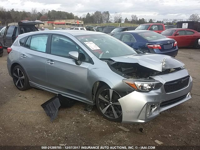 4S3GTAL69H1732144 - 2017 SUBARU IMPREZA SPORT SILVER photo 1