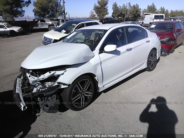 1HGCR2F53HA078832 - 2017 HONDA ACCORD SPORT 白色 照片 2