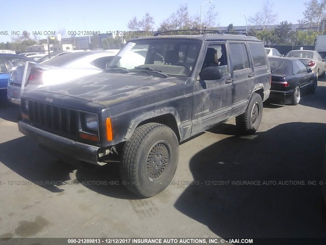 1J4FJ68S0WL270489 - 1998 JEEP CHEROKEE SPORT/CLASSIC BLACK photo 2