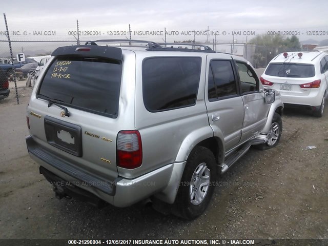 JT3HN87R0X9027250 - 1999 TOYOTA 4RUNNER LIMITED SILVER photo 4