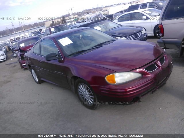 1G2NF12TXYM833489 - 2000 PONTIAC GRAND AM SE1 RED photo 1