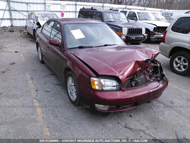 4S3BE645727207465 - 2002 SUBARU LEGACY GT RED photo 1