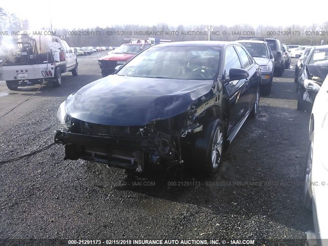 4T1BF1FKXFU492068 - 2015 TOYOTA CAMRY LE/XLE/SE/XSE Bleu foncé photo 2