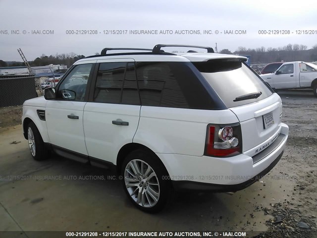 SALSK2D46BA703801 - 2011 LAND ROVER RANGE ROVER SPORT LUX WHITE photo 3