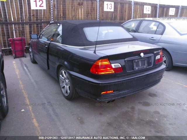 WBABS33461JY56558 - 2001 BMW 325 CI BLACK photo 3