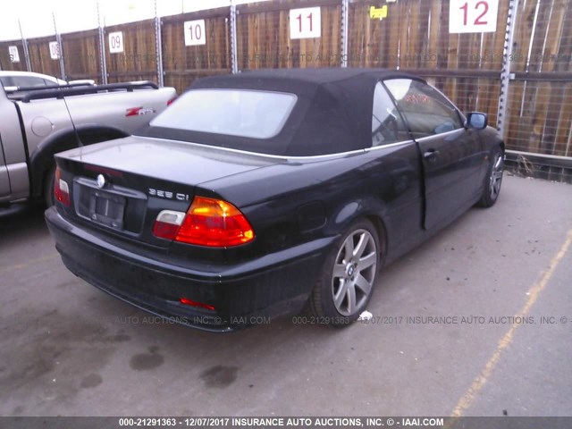 WBABS33461JY56558 - 2001 BMW 325 CI BLACK photo 4