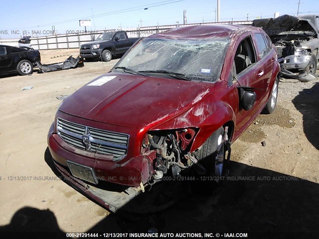 1B3CB4HA8AD586485 - 2010 DODGE CALIBER SXT RED photo 2