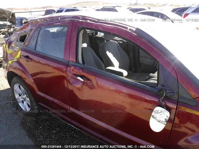 1B3CB4HA8AD586485 - 2010 DODGE CALIBER SXT RED photo 6