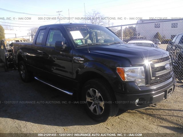 1FTFX1EF1DFC52612 - 2013 FORD F150 SUPER CAB BLACK photo 1