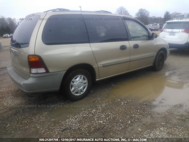 2FMZA5142YBB73723 - 2000 FORD WINDSTAR LX GOLD photo 4