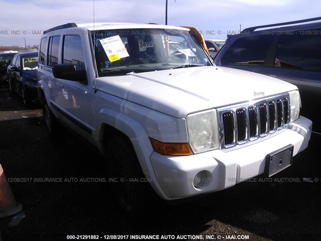 1J8HH48K48C125692 - 2008 JEEP COMMANDER SPORT WHITE photo 1