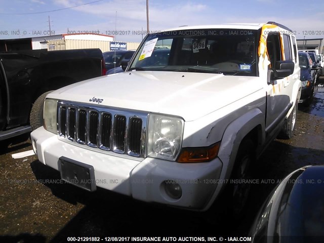 1J8HH48K48C125692 - 2008 JEEP COMMANDER SPORT WHITE photo 2