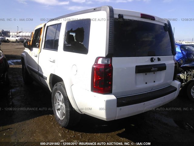 1J8HH48K48C125692 - 2008 JEEP COMMANDER SPORT WHITE photo 3