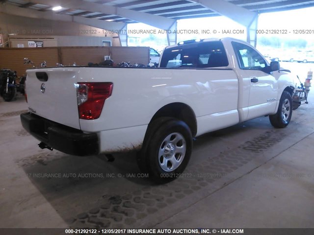 1N6AA1R72HN540579 - 2017 NISSAN TITAN S/SV WHITE photo 4