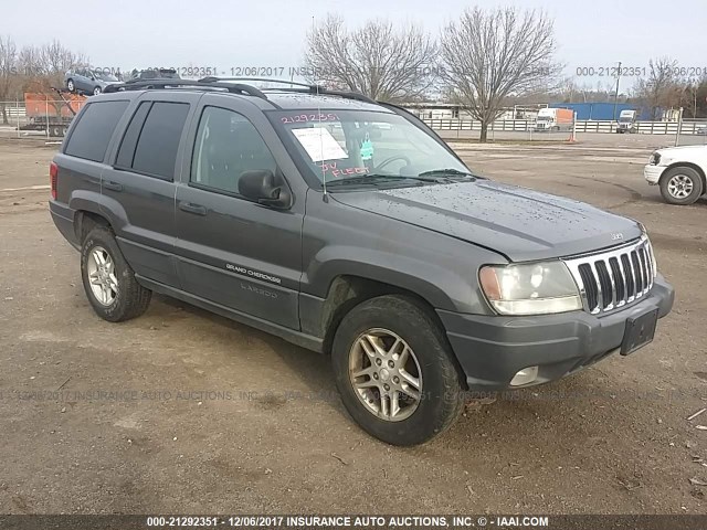 1J4GW48S73C520395 - 2003 JEEP GRAND CHEROKEE LAREDO GRAY photo 1