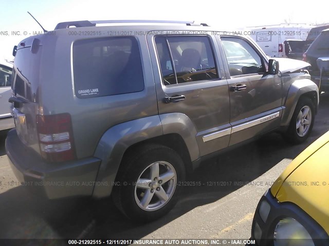 1C4PJMCK6CW143231 - 2012 JEEP LIBERTY LIMITED GRAY photo 4