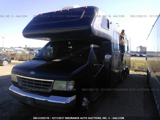 1FDKE30G4NHA39557 - 1992 FORD ECONOLINE E350 CUTAWAY VAN BLACK photo 2