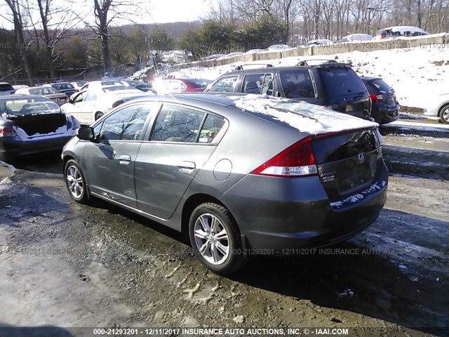 JHMZE2H79AS004588 - 2010 HONDA INSIGHT EX GRAY photo 3