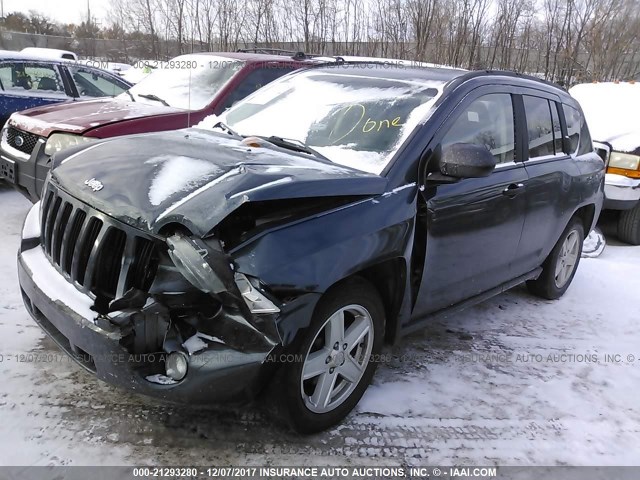 1J8FF47W77D123459 - 2007 JEEP COMPASS GRAY photo 2