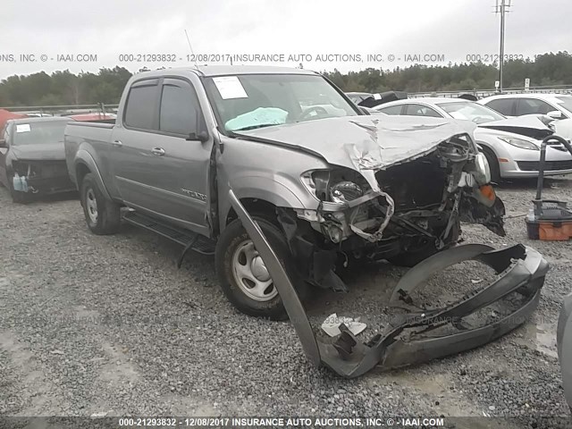 5TBET34145S466500 - 2005 TOYOTA TUNDRA DOUBLE CAB SR5 SILVER photo 1