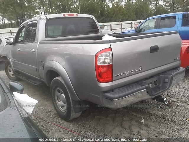 5TBET34145S466500 - 2005 TOYOTA TUNDRA DOUBLE CAB SR5 SILVER photo 3