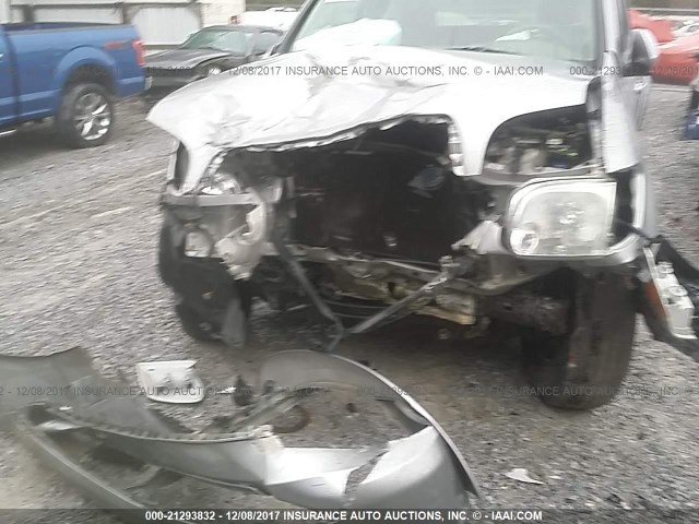 5TBET34145S466500 - 2005 TOYOTA TUNDRA DOUBLE CAB SR5 SILVER photo 6