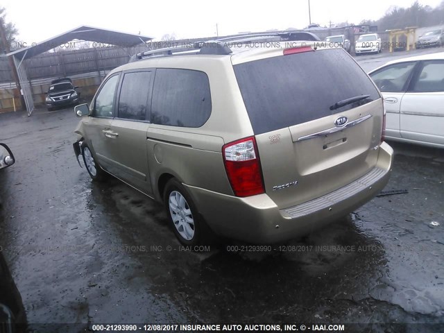 KNDMB233666055345 - 2006 KIA SEDONA EX/LX GOLD photo 3