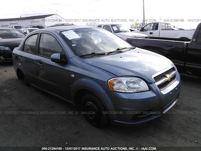 KL1TD56628B092214 - 2008 CHEVROLET AVEO LS Light Blue photo 1