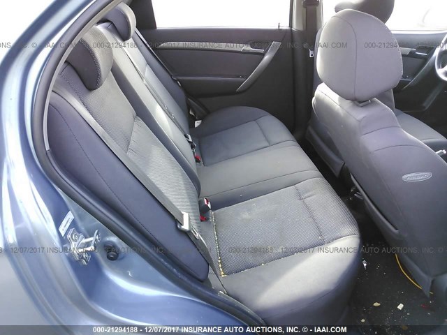 KL1TD56628B092214 - 2008 CHEVROLET AVEO LS Light Blue photo 8