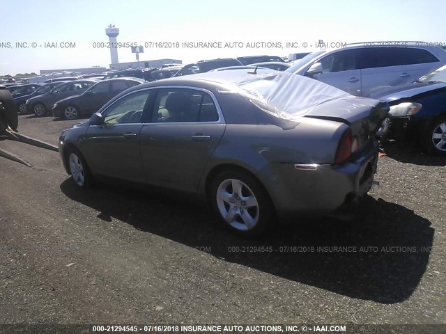 1G1ZB5E1XBF125287 - 2011 CHEVROLET MALIBU LS 灰色 照片 3